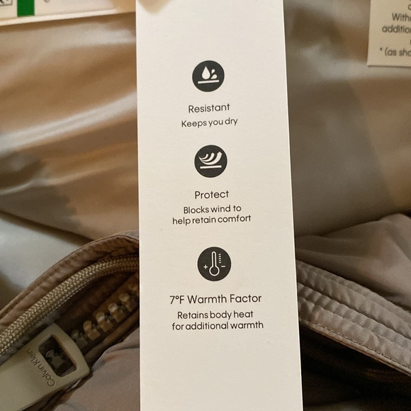 Calvin Klein Gap Brown Puffer Jacket with Faux Fur Hood - Picture 5 of 11